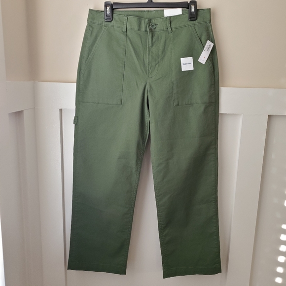 Old Navy Green Wide Leg Pants - Picture 1 of 8